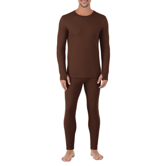 Cuddl Duds Thermal Underwear Shirt and Leggings Set for Men - Heavyweight Fleece Lined Long Johns - Winter Clothes Base Layer