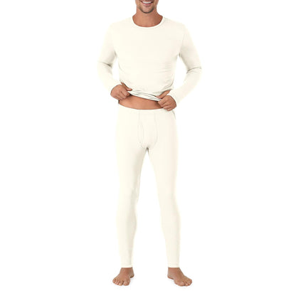 Cuddl Duds Thermal Underwear Shirt and Leggings Set for Men - Heavyweight Fleece Lined Long Johns - Winter Clothes Base Layer