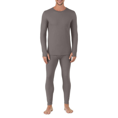Cuddl Duds Thermal Underwear Shirt and Leggings Set for Men - Heavyweight Fleece Lined Long Johns - Winter Clothes Base Layer