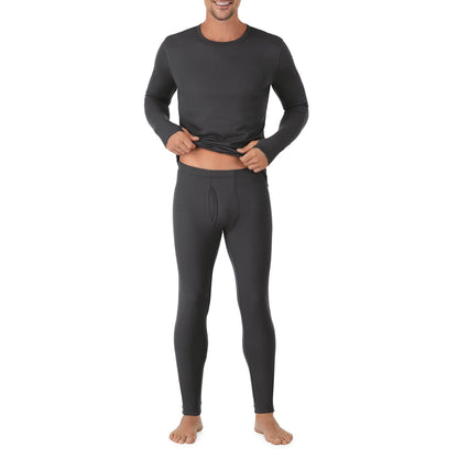 Cuddl Duds Thermal Underwear Shirt and Leggings Set for Men - Heavyweight Fleece Lined Long Johns - Winter Clothes Base Layer