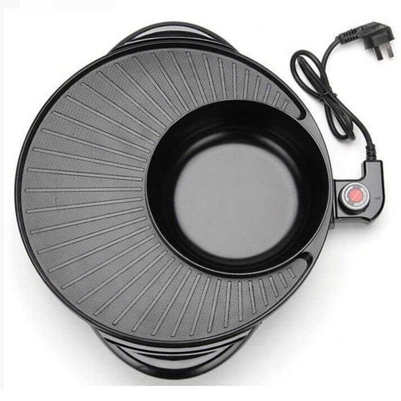 Indoor Non-Stick Electric BBQ Grill Cooking Pot