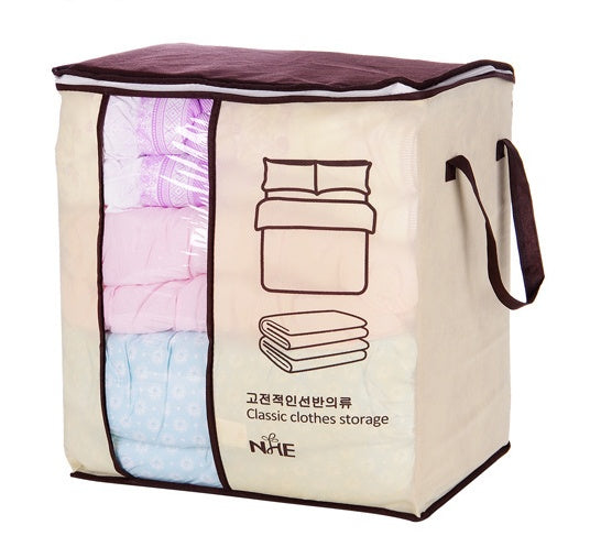 Space-Saving Quilt Bag & Clothes Divider Holder