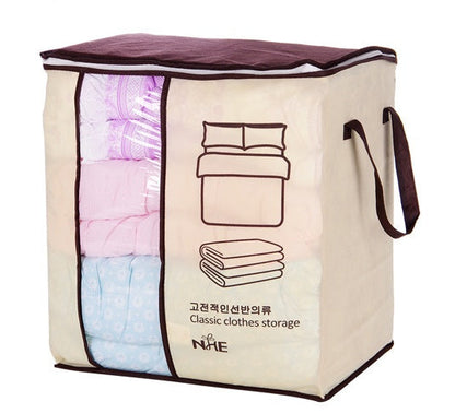 Space-Saving Quilt Bag & Clothes Divider Holder