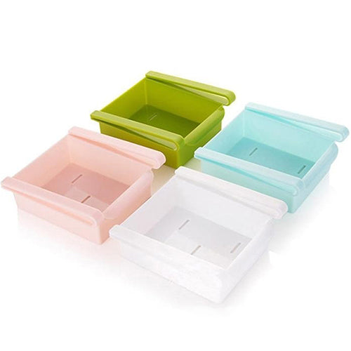 Hanging Plastic Refrigerator Shelf Storage Rack
