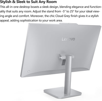 Lenovo 24 All-in-One Desktop Computer for Home Office, 32GB DDR4 RAM, 1TB PCIe SSD, Intel Processor 8-Core (Beat i5-1140G7), 23.8" FHD AIO, WiFi 6, Bluetooth, RJ-45, HDMI, Windows 11 Pro, AZ-XUT