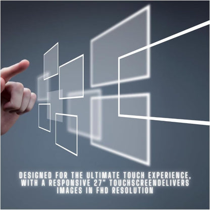 Lenovo IdeaCentre I Gen 9 27" Business All-in-One Desktop, 27" FHD 100Hz Touchscreen, Intel Core i7-13620H, 32GB DDR5 RAM, 1TB SSD, Wi-Fi 6, Windows 11 Pro, Grey + with A-Data 512 External SSD Bundle