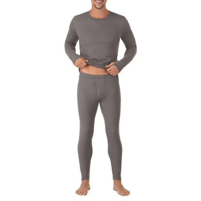Cuddl Duds Thermal Underwear Shirt and Leggings Set for Men - Heavyweight Fleece Lined Long Johns - Winter Clothes Base Layer