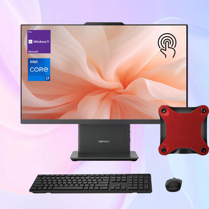 Lenovo IdeaCentre I Gen 9 27" Business All-in-One Desktop, 27" FHD 100Hz Touchscreen, Intel Core i7-13620H, 32GB DDR5 RAM, 1TB SSD, Wi-Fi 6, Windows 11 Pro, Grey + with A-Data 512 External SSD Bundle