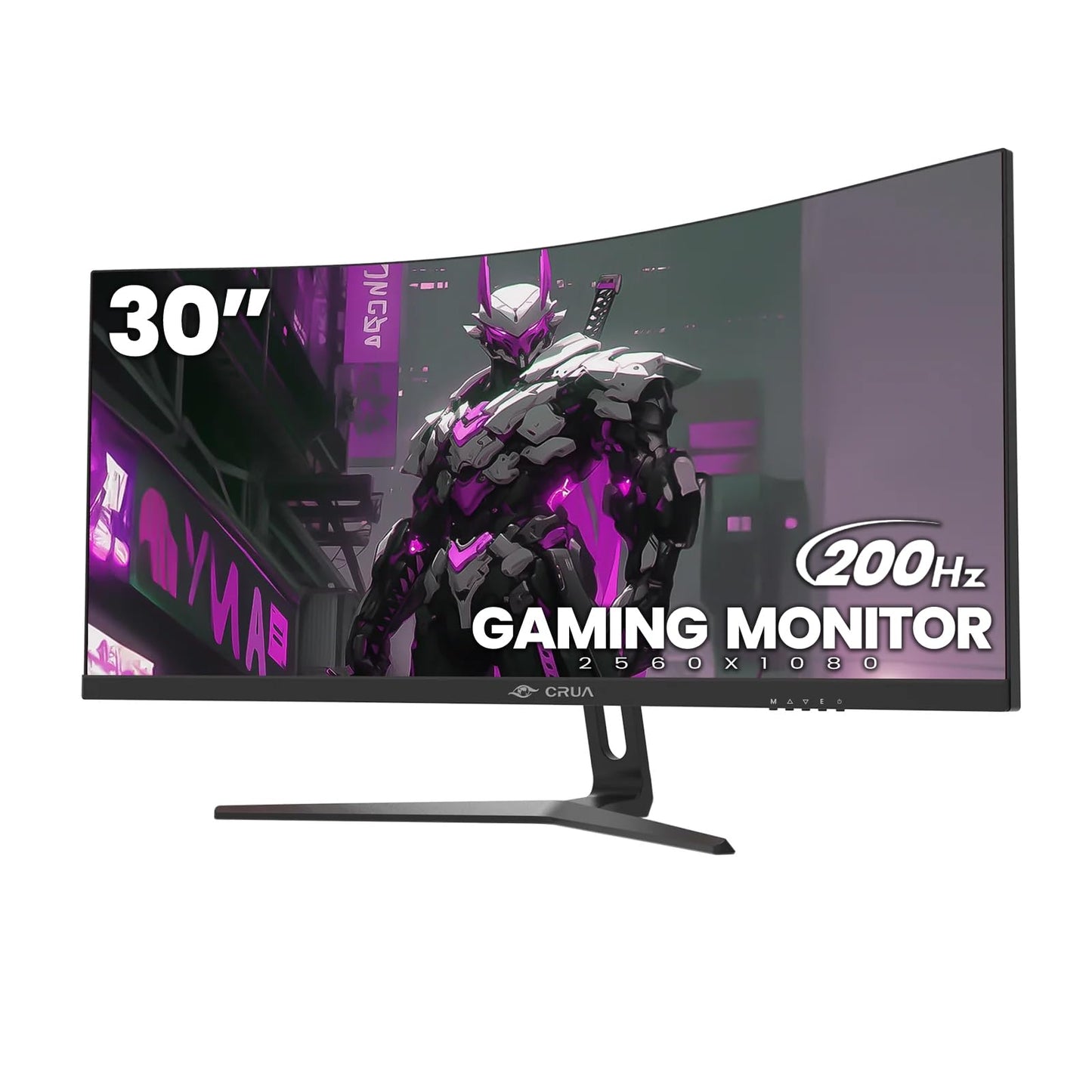 CRUA 45" Curved Gaming Monitor, 240Hz DQHD 5120×1440 UltraWide 32:9 VA Screen Computer Monitors, 120% sRGB,1500R, AMD FreeSync Compatible, Built-in Speakers, HDMI 2.1 & DP 1.4, Wall Mountable – Black