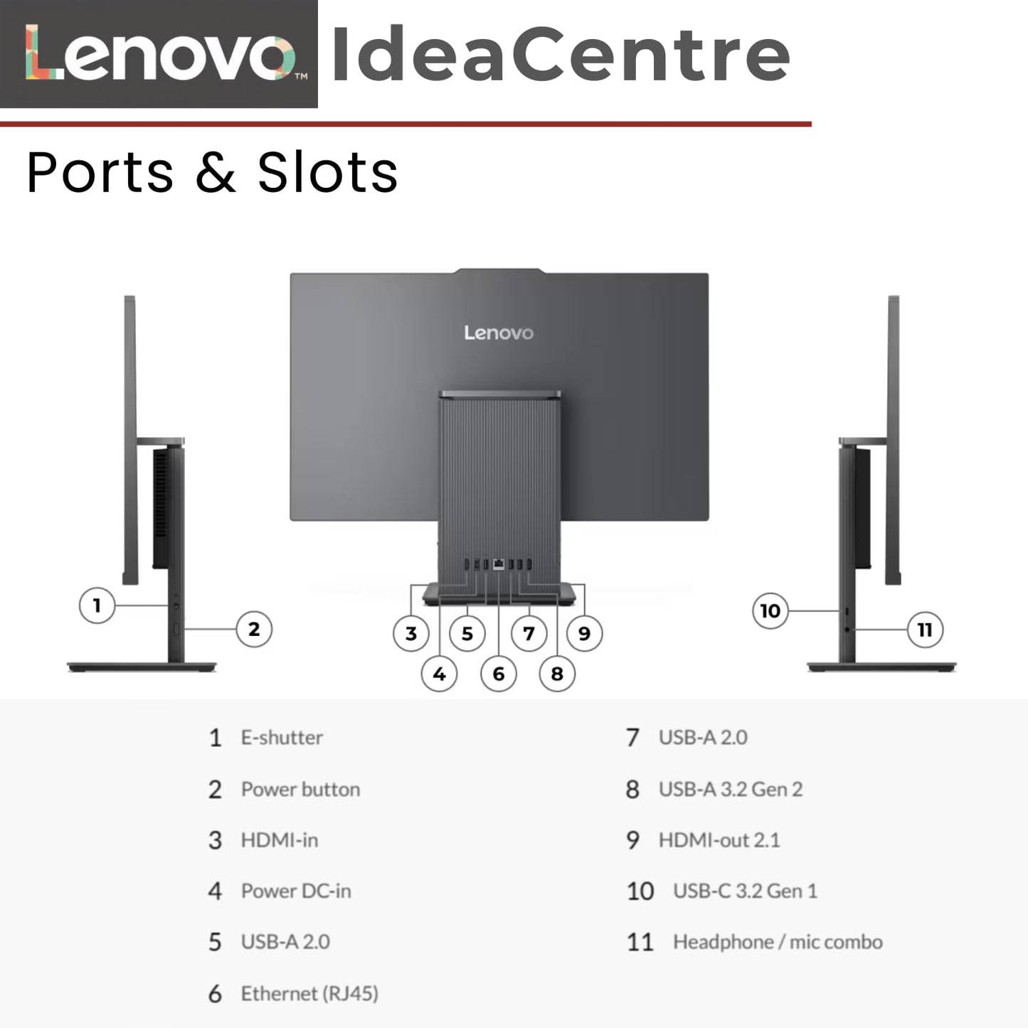 Lenovo IdeaCentre I Gen 9 27" Business All-in-One Desktop, 27" FHD 100Hz Touchscreen, Intel Core i7-13620H, 32GB DDR5 RAM, 1TB SSD, Wi-Fi 6, Windows 11 Pro, Grey + with A-Data 512 External SSD Bundle