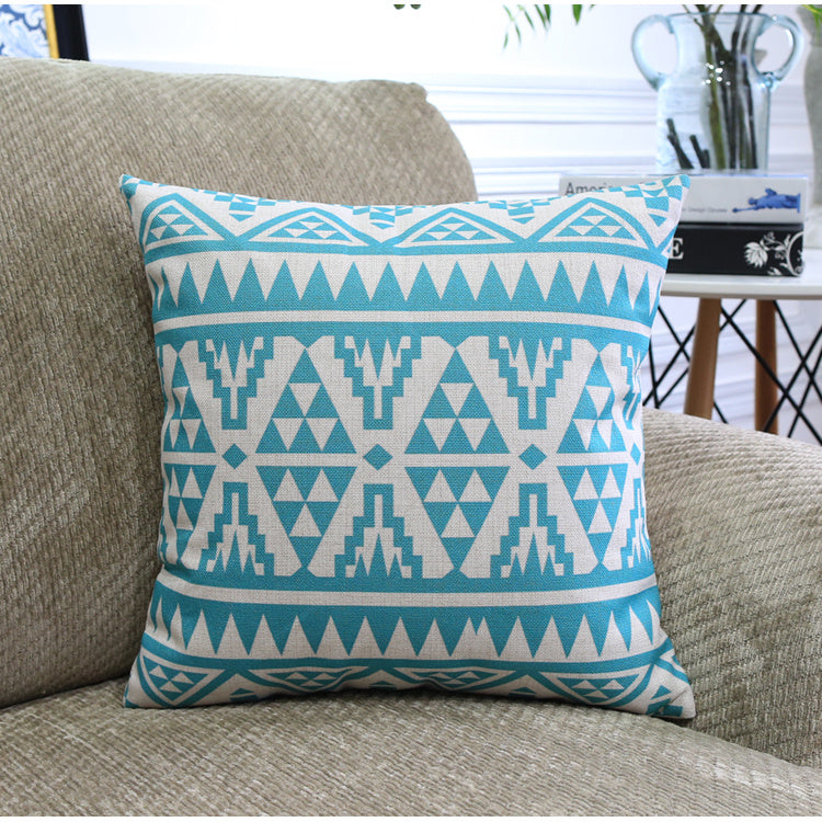 Modern Abstract Geometric Cushion Cover – Blended Fabric Decorative Pillow Case | 45x45cm & 30x50cm | 13 Designs