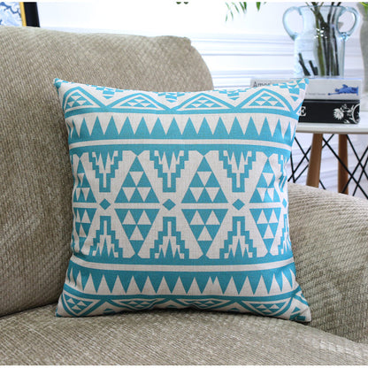 Modern Abstract Geometric Cushion Cover – Blended Fabric Decorative Pillow Case | 45x45cm & 30x50cm | 13 Designs