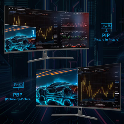 SANSUI 27 Inch Curved 240Hz Gaming Monitor FHD 1080P, 1500R Curve Computer Monitor, 130% sRGB, 4000:1 Contrast, HDR, FreeSync, MPRT 1Ms, Low Blue Light, HDMI DP Ports, Metal Stand, DP Cable Incl.