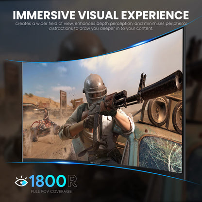 CRUA 45" Curved Gaming Monitor, 240Hz DQHD 5120×1440 UltraWide 32:9 VA Screen Computer Monitors, 120% sRGB,1500R, AMD FreeSync Compatible, Built-in Speakers, HDMI 2.1 & DP 1.4, Wall Mountable – Black