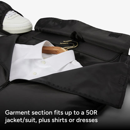 Halfday Convertible 2-in-1 Garment Duffel Weekender Bag 45L | Wrinkle-Free Travel, Hanging Suit Compartment, Shoe Pockets, Trolley Sleeve. Durable & Water-Resistant Carry-On, Hunter