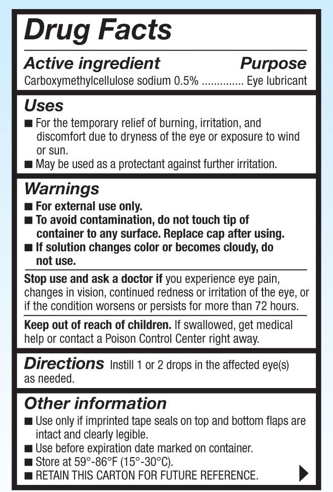 Refresh Tears, Lubricant Eye Drops, 2 Bottles .5 fl oz (15 ml)