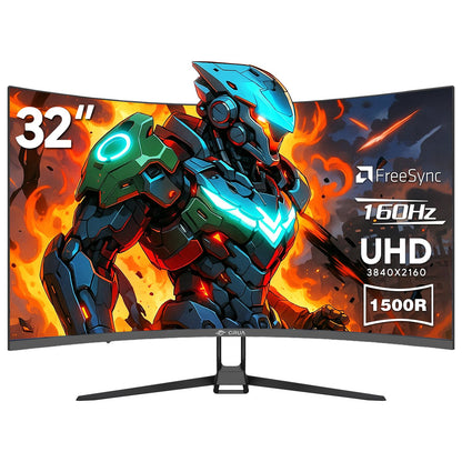 CRUA 45" Curved Gaming Monitor, 240Hz DQHD 5120×1440 UltraWide 32:9 VA Screen Computer Monitors, 120% sRGB,1500R, AMD FreeSync Compatible, Built-in Speakers, HDMI 2.1 & DP 1.4, Wall Mountable – Black