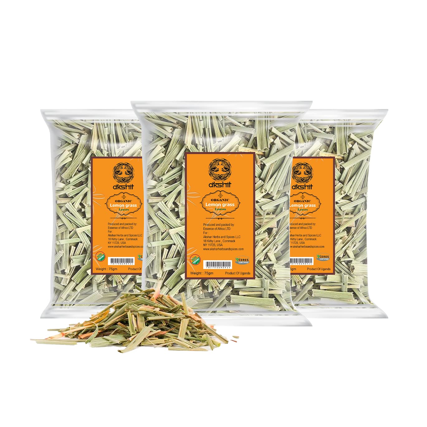 Akshit Moringa Leaves, 2.6oz, Dried From Fresh MoringaOleifera Leaves, Hojas De Moringa Secas, Loose Leaf Tea, Drumstick Tree Leaf, Non-GMO