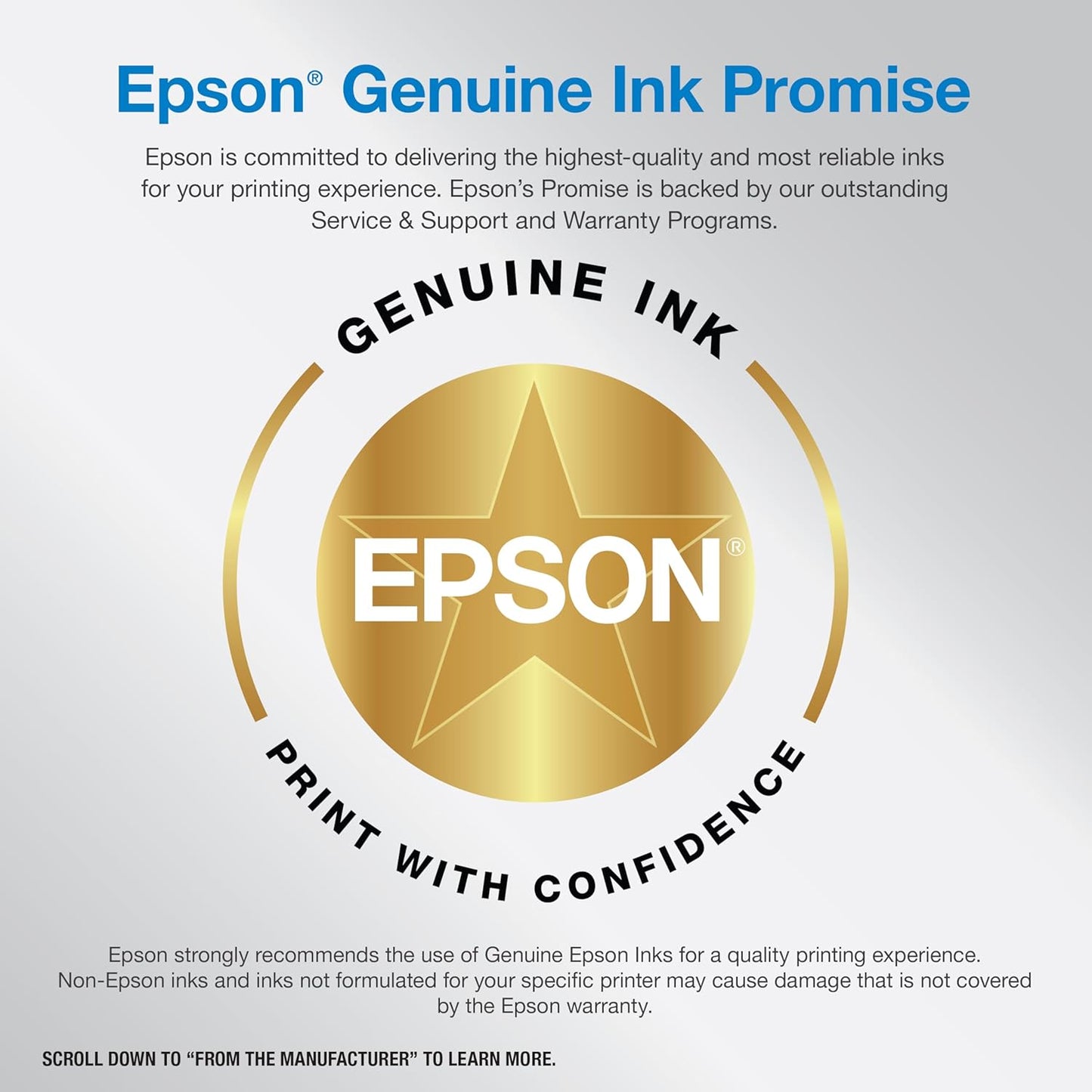Epson EcoTank ET-3958 Wireless All-in-One Color Supertank Printer with up to 3 Years of Ink, Refillable Tanks, Perfect for Home Office, 18 PPM, 2.4" Color Screen, Auto Document Feeder (Renewed)