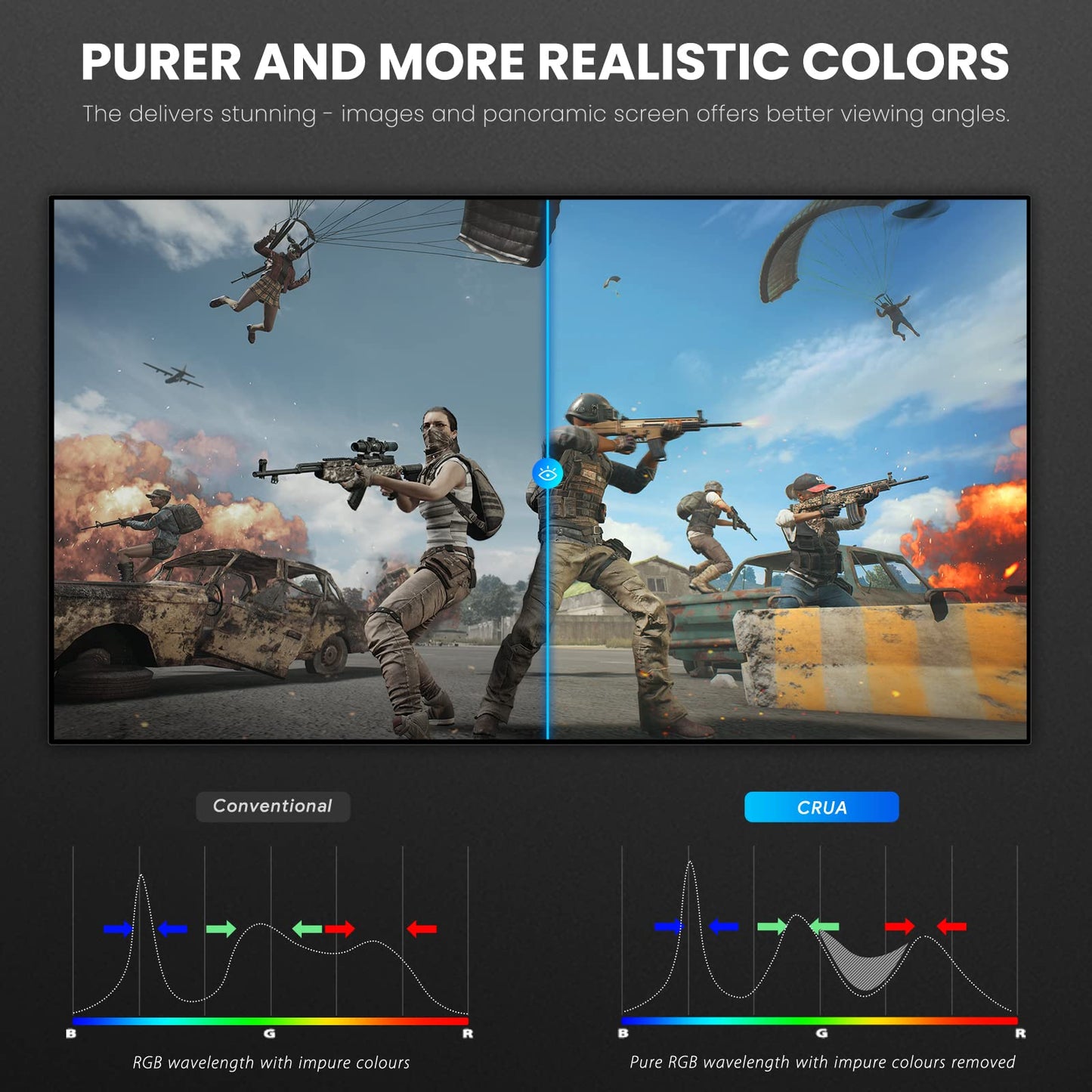 CRUA 45" Curved Gaming Monitor, 240Hz DQHD 5120×1440 UltraWide 32:9 VA Screen Computer Monitors, 120% sRGB,1500R, AMD FreeSync Compatible, Built-in Speakers, HDMI 2.1 & DP 1.4, Wall Mountable – Black