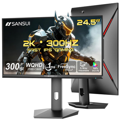 SANSUI 34 Inch 240Hz Ultrawide Curved Gaming Monitor UWQHD 3440×1440, 21:9 2K Curved Monitor 1500R,HDR400,Fast VA, PIP/PBP,AI Crosshair,AIPQ(Visual Enhance),MPRT 1ms,HDMI2.1 * 2,DP1.4 * 2