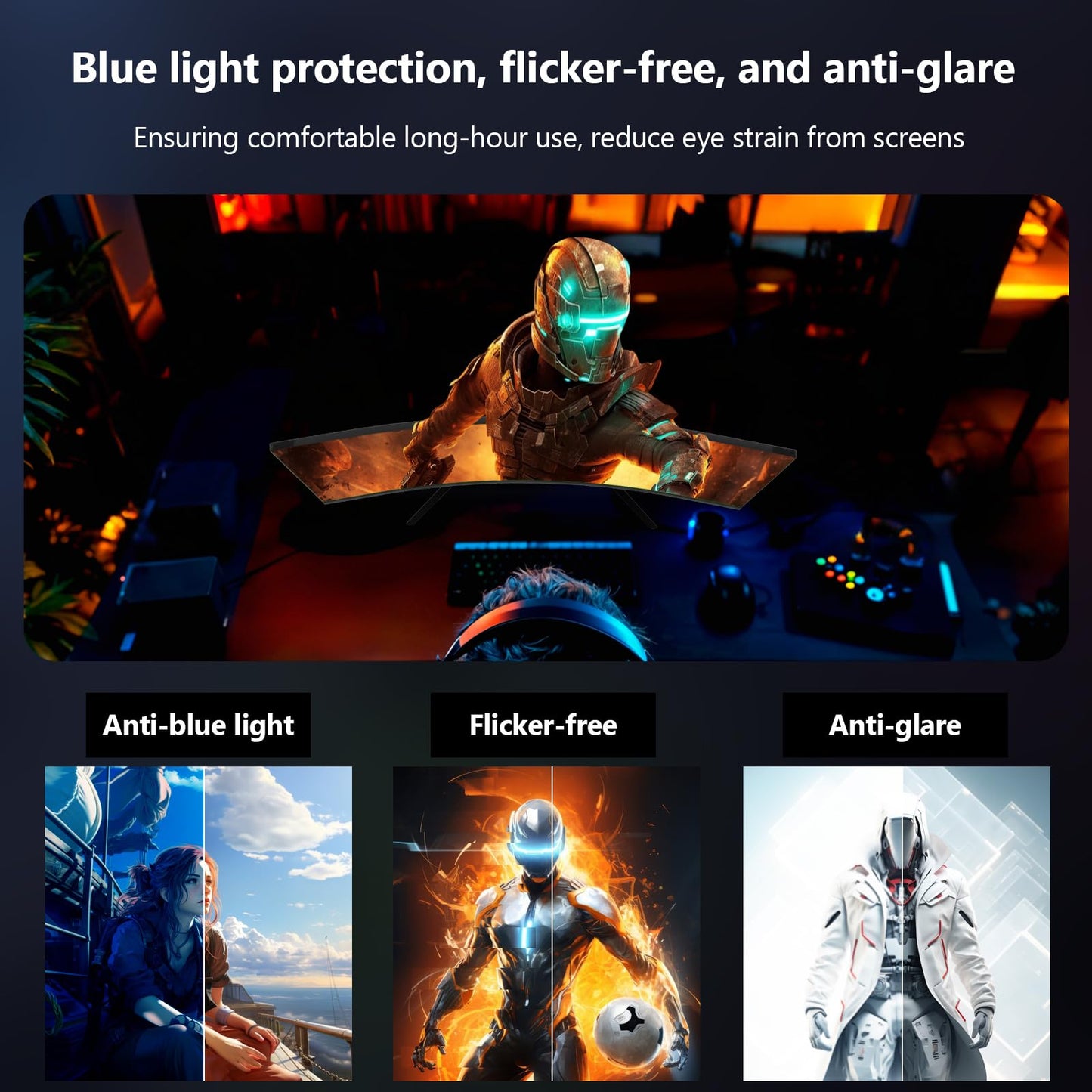 Curved Gaming Monitor Z-Edge 34", WQHD 1440P 240Hz 165Hz Computer Monitor, MPRT 1ms, 21:9 Aspect Ratio, 1500R，16.7M Colors, 4000:1 Contrast, AG34P Edgeless, Height Adjustable 2X DP and 2X HDMI