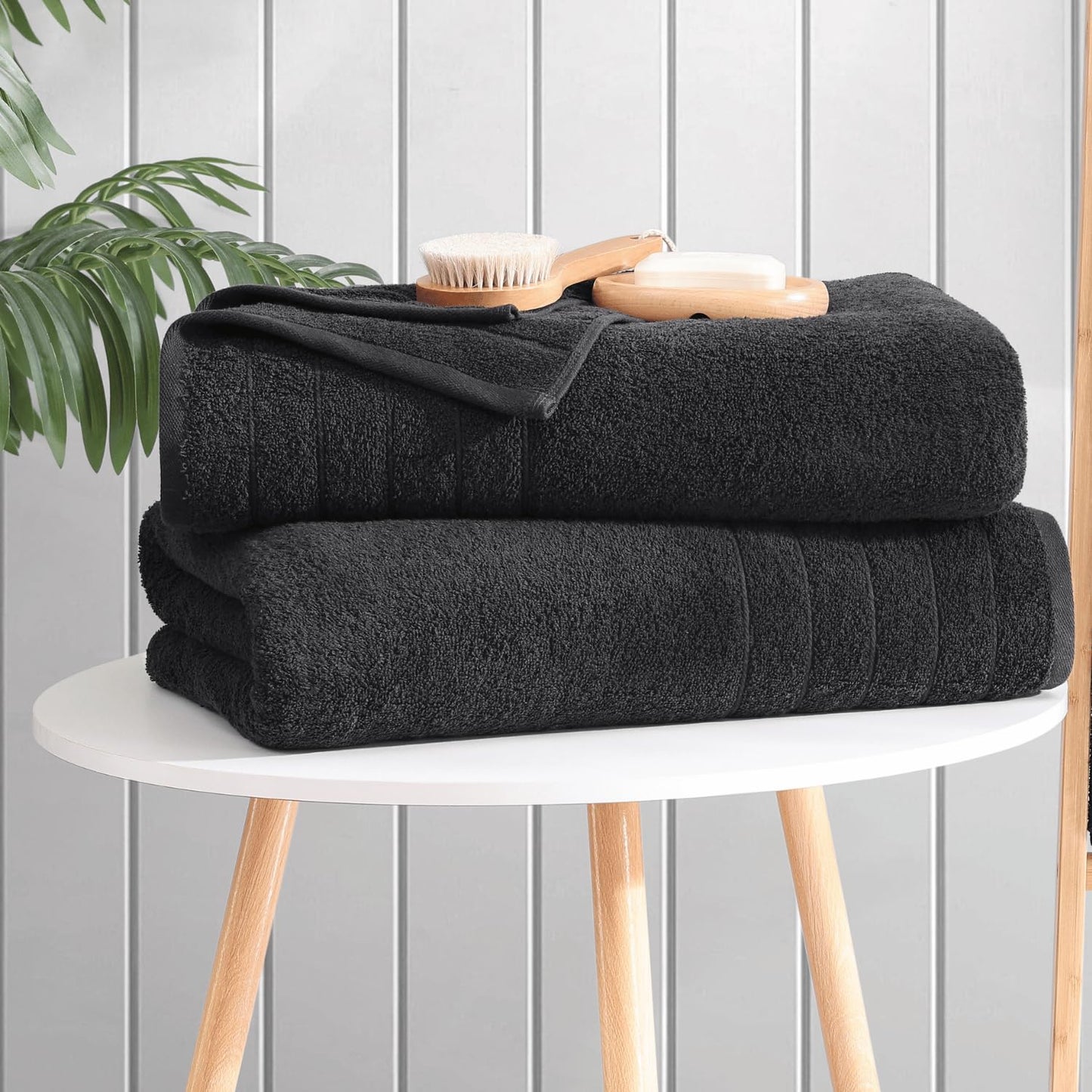 Casa Platino 100% Cotton 2 Pack Bath Towels (30"x60") - Ring Spun Cotton - Large Towels for Bathroom - Quick Drying, Highly Soft & Absorbent Shower Towel Set - Hotel & Spa Quality - White Towel Set