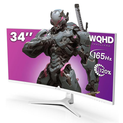 CRUA 45" Curved Gaming Monitor, 240Hz DQHD 5120×1440 UltraWide 32:9 VA Screen Computer Monitors, 120% sRGB,1500R, AMD FreeSync Compatible, Built-in Speakers, HDMI 2.1 & DP 1.4, Wall Mountable – Black