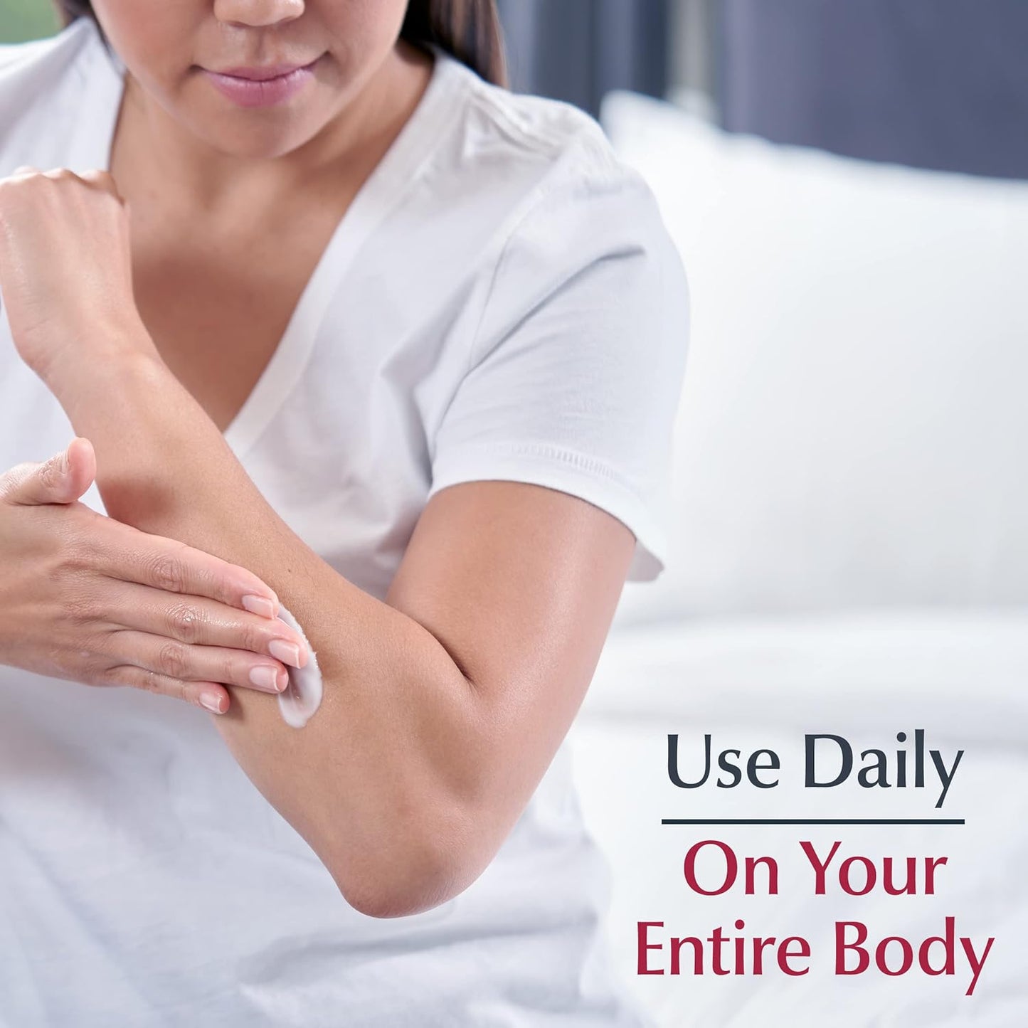 Eucerin Advanced Repair Body Cream, Urea Enriched, Unscented Body Cream for Dry Skin With Triple Moisturizing Complex, 8 OZ Tube