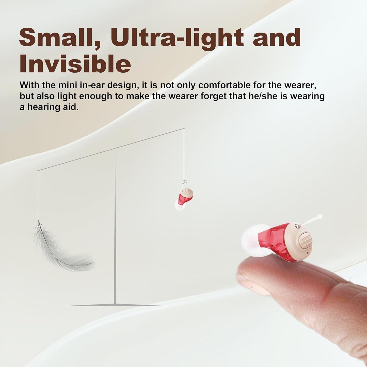 Hearing Aids for Seniors - iadr Hearing Aids for Adults with Advanced Noise Cancellation - Easy Volume Control with Portable Charging Case