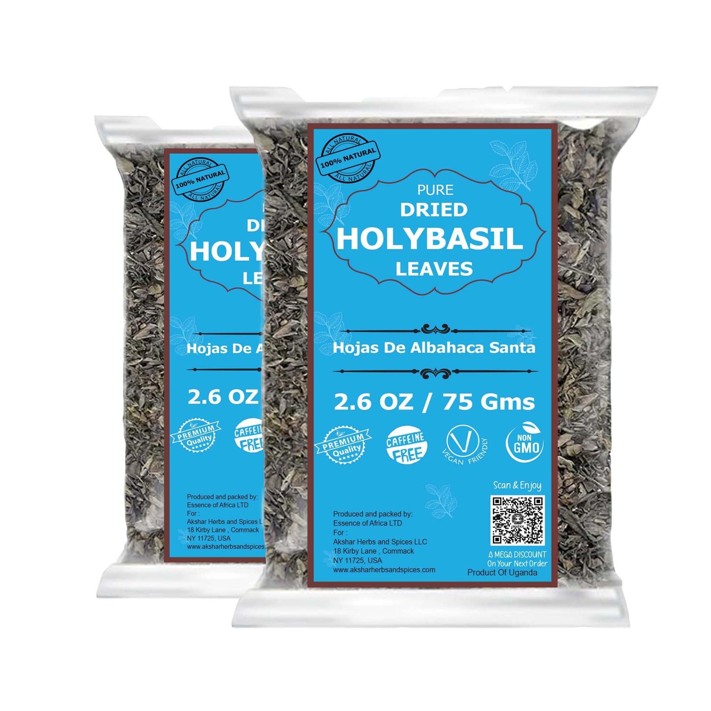 Akshit Moringa Leaves, 2.6oz, Dried From Fresh MoringaOleifera Leaves, Hojas De Moringa Secas, Loose Leaf Tea, Drumstick Tree Leaf, Non-GMO