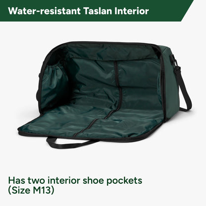 Halfday Convertible 2-in-1 Garment Duffel Weekender Bag 45L | Wrinkle-Free Travel, Hanging Suit Compartment, Shoe Pockets, Trolley Sleeve. Durable & Water-Resistant Carry-On, Hunter