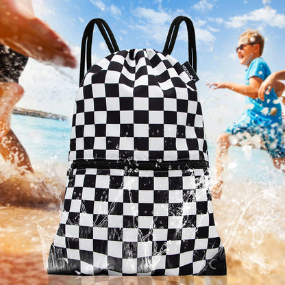 HOLYLUCK Drawstring Backpack Bag Sport Gym Sackpack