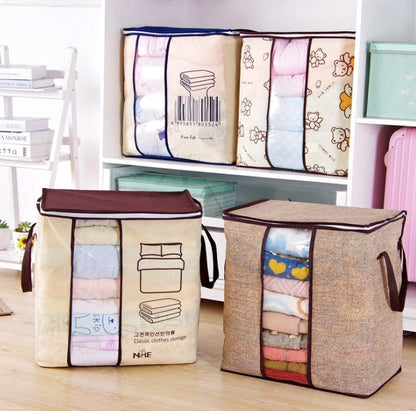 Space-Saving Quilt Bag & Clothes Divider Holder