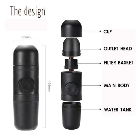 Condensed Portable Mini Espresso Coffee Machine