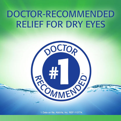 Refresh Tears, Lubricant Eye Drops, 2 Bottles .5 fl oz (15 ml)