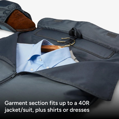 Halfday Convertible 2-in-1 Garment Duffel Weekender Bag 45L | Wrinkle-Free Travel, Hanging Suit Compartment, Shoe Pockets, Trolley Sleeve. Durable & Water-Resistant Carry-On, Hunter