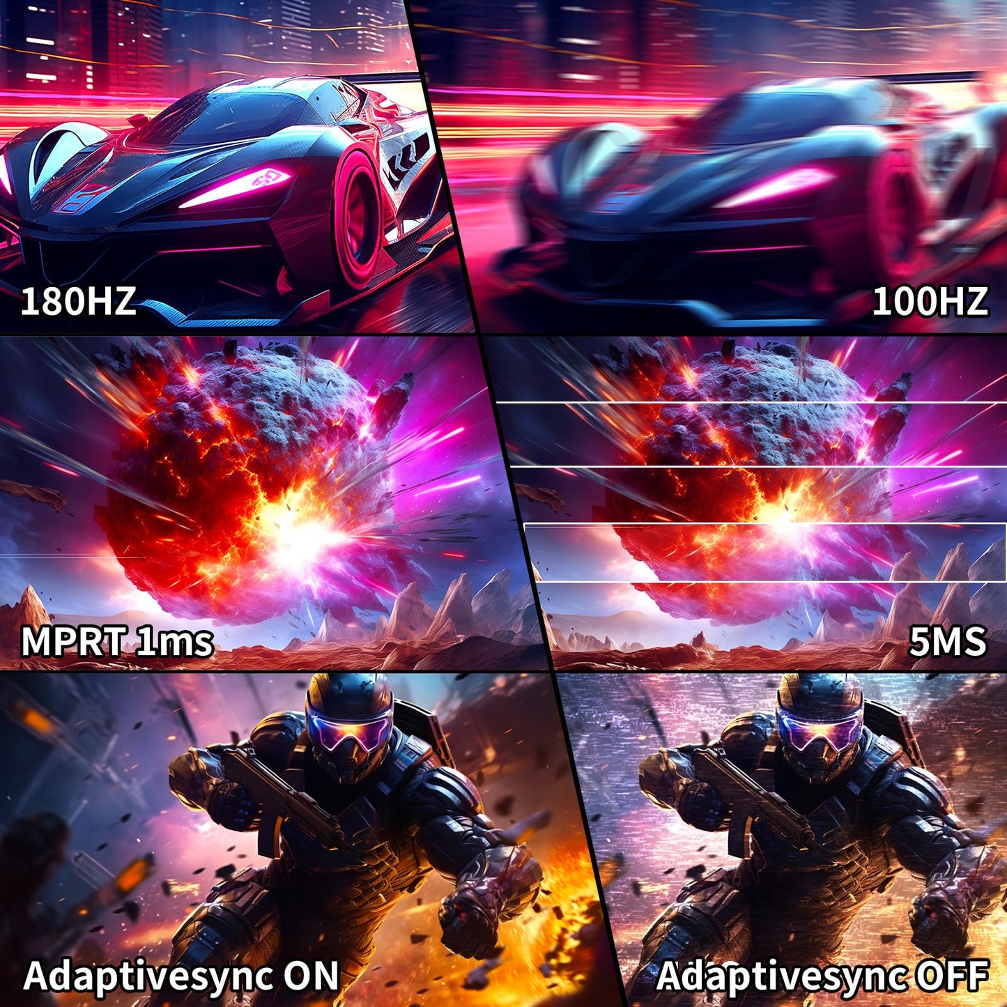 SANSUI 34 Inch 240Hz Ultrawide Curved Gaming Monitor UWQHD 3440×1440, 21:9 2K Curved Monitor 1500R,HDR400,Fast VA, PIP/PBP,AI Crosshair,AIPQ(Visual Enhance),MPRT 1ms,HDMI2.1 * 2,DP1.4 * 2