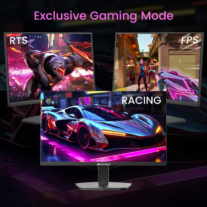 SANSUI 34 Inch 240Hz Ultrawide Curved Gaming Monitor UWQHD 3440×1440, 21:9 2K Curved Monitor 1500R,HDR400,Fast VA, PIP/PBP,AI Crosshair,AIPQ(Visual Enhance),MPRT 1ms,HDMI2.1 * 2,DP1.4 * 2
