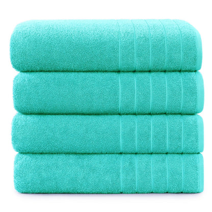 Casa Platino 100% Cotton 2 Pack Bath Towels (30"x60") - Ring Spun Cotton - Large Towels for Bathroom - Quick Drying, Highly Soft & Absorbent Shower Towel Set - Hotel & Spa Quality - White Towel Set