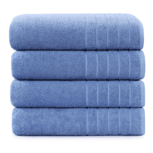 Casa Platino 100% Cotton 2 Pack Bath Towels (30"x60") - Ring Spun Cotton - Large Towels for Bathroom - Quick Drying, Highly Soft & Absorbent Shower Towel Set - Hotel & Spa Quality - White Towel Set