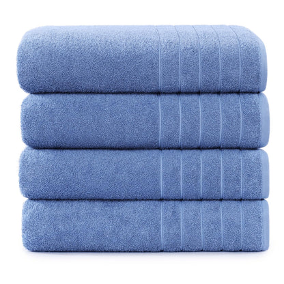 Casa Platino 100% Cotton 2 Pack Bath Towels (30"x60") - Ring Spun Cotton - Large Towels for Bathroom - Quick Drying, Highly Soft & Absorbent Shower Towel Set - Hotel & Spa Quality - White Towel Set