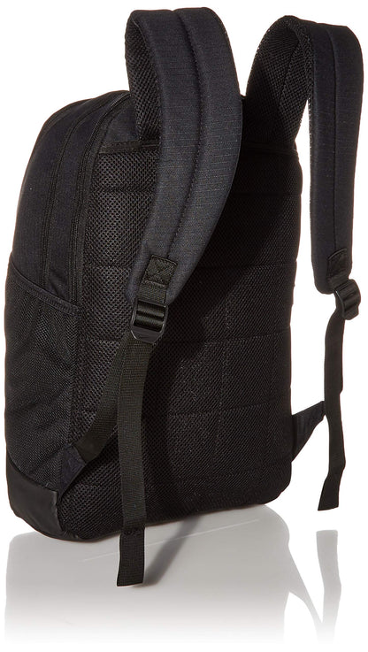 Nike Brasilia Medium Training Backpack for Women and Men with Secure Storage & Water Resistant Coating, Black/Black/White