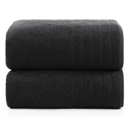 Casa Platino 100% Cotton 2 Pack Bath Towels (30"x60") - Ring Spun Cotton - Large Towels for Bathroom - Quick Drying, Highly Soft & Absorbent Shower Towel Set - Hotel & Spa Quality - White Towel Set