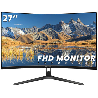 CRUA 45" Curved Gaming Monitor, 240Hz DQHD 5120×1440 UltraWide 32:9 VA Screen Computer Monitors, 120% sRGB,1500R, AMD FreeSync Compatible, Built-in Speakers, HDMI 2.1 & DP 1.4, Wall Mountable – Black