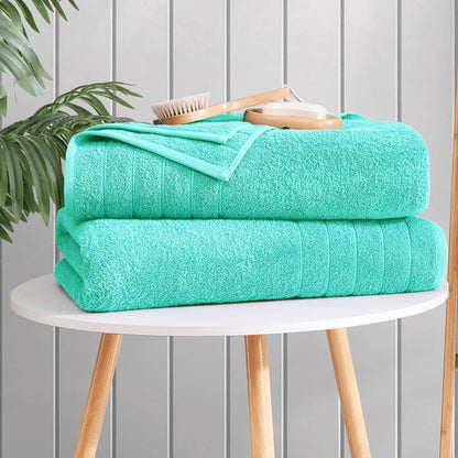 Casa Platino 100% Cotton 2 Pack Bath Towels (30"x60") - Ring Spun Cotton - Large Towels for Bathroom - Quick Drying, Highly Soft & Absorbent Shower Towel Set - Hotel & Spa Quality - White Towel Set