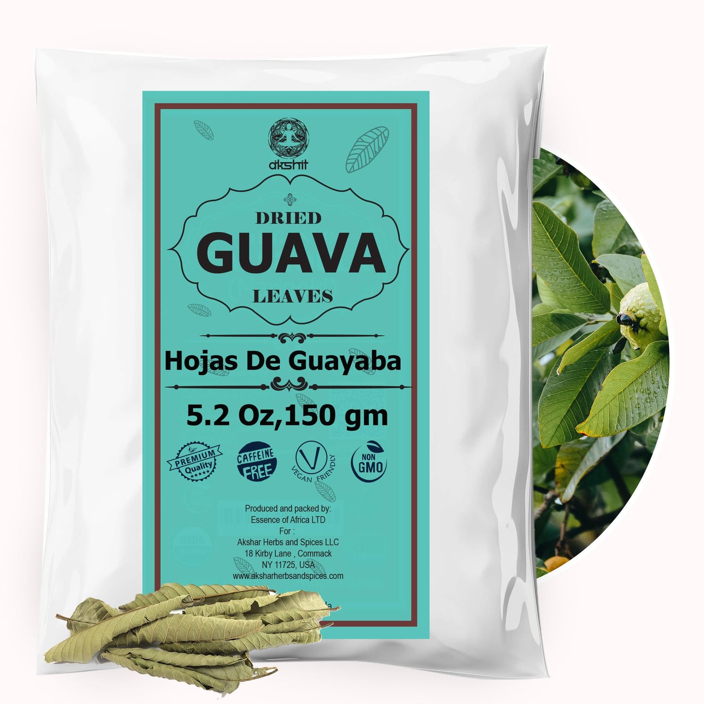 Akshit Moringa Leaves, 2.6oz, Dried From Fresh MoringaOleifera Leaves, Hojas De Moringa Secas, Loose Leaf Tea, Drumstick Tree Leaf, Non-GMO