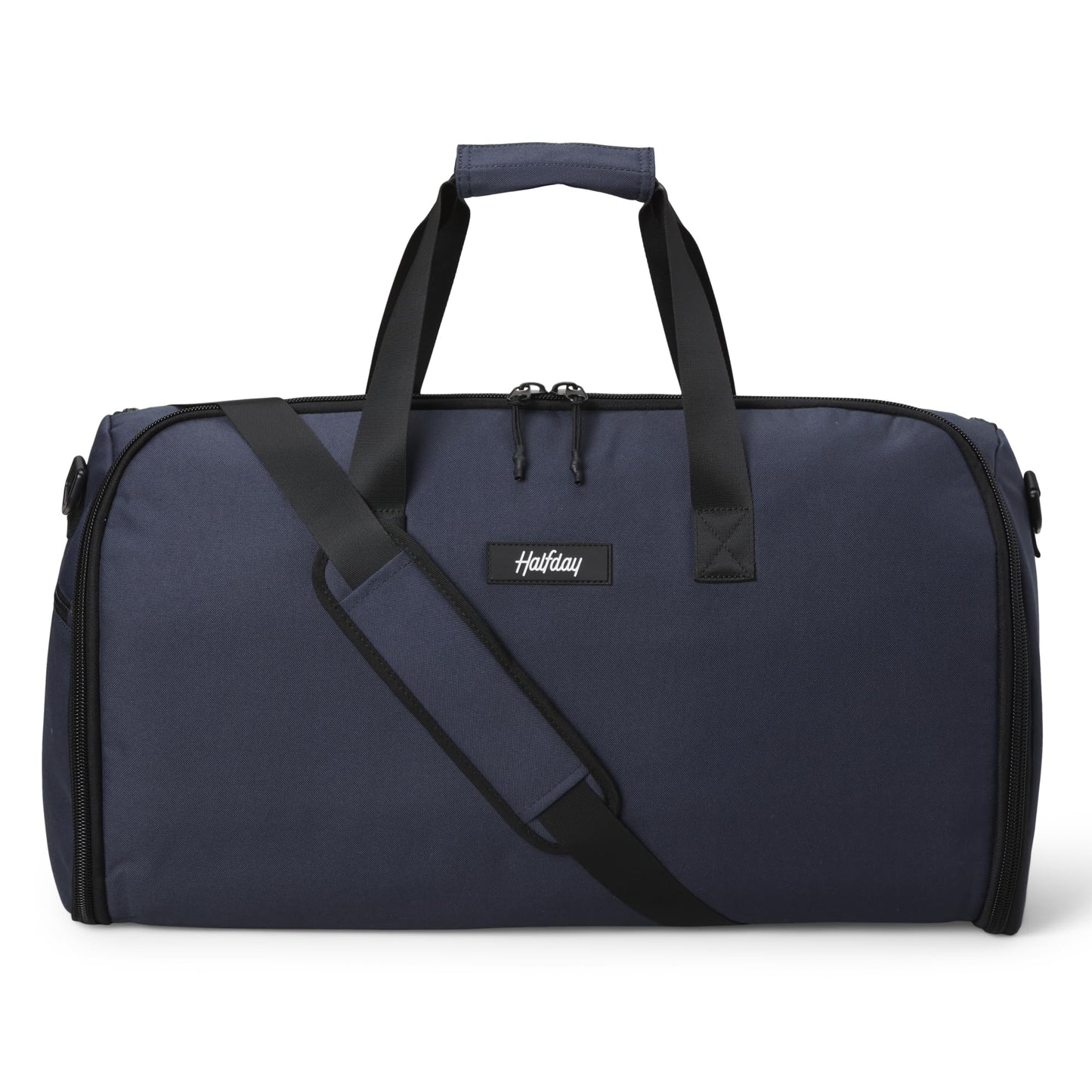 Halfday Convertible 2-in-1 Garment Duffel Weekender Bag 45L | Wrinkle-Free Travel, Hanging Suit Compartment, Shoe Pockets, Trolley Sleeve. Durable & Water-Resistant Carry-On, Hunter