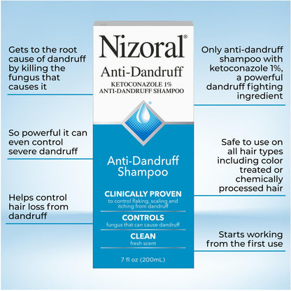 Nizoral 2-in-1 Anti Dandruff Shampoo and Conditioner, 14 Fl Oz, 1% Ketoconazole