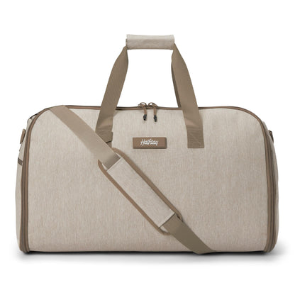 Halfday Convertible 2-in-1 Garment Duffel Weekender Bag 45L | Wrinkle-Free Travel, Hanging Suit Compartment, Shoe Pockets, Trolley Sleeve. Durable & Water-Resistant Carry-On, Hunter